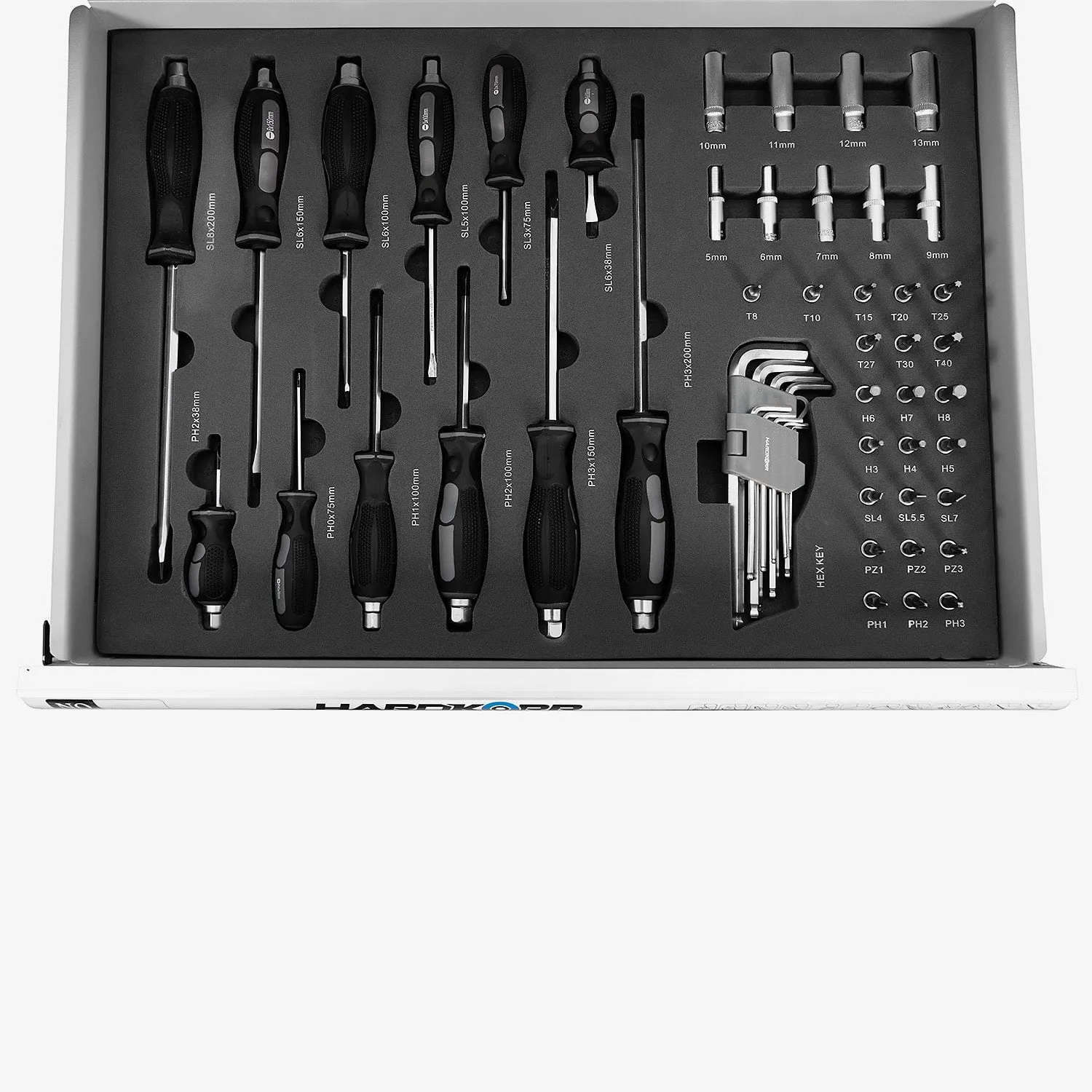 160 Piece Workshop Toolkit with Trolley Cabinet - Hardkorr Australia