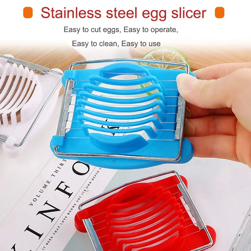 2413 Plastic Multi Purpose Egg Cutter / Slicer with Stainless Steel Wires