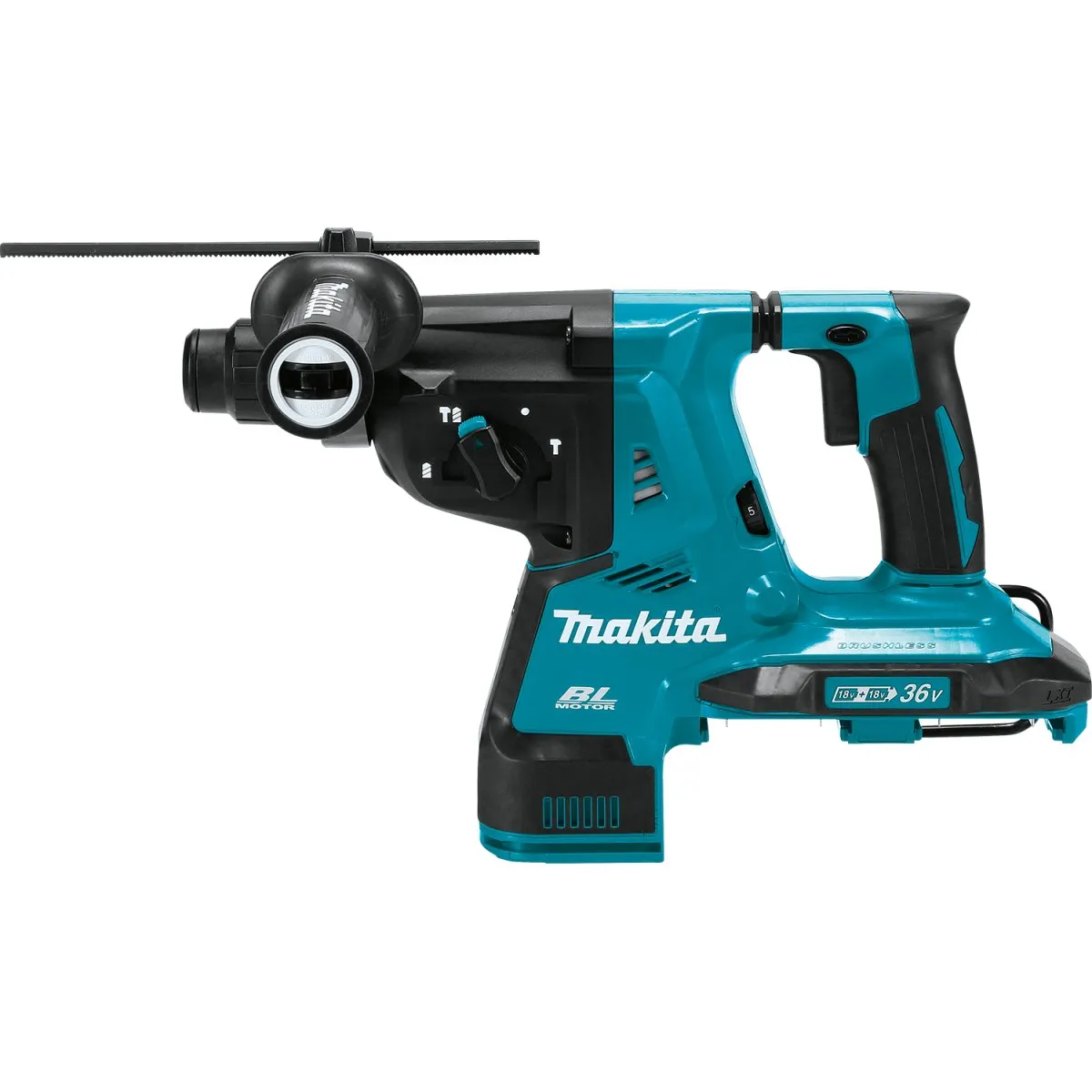 36V (18V X2) LXT® Brushless 1‑1/8" AVT® Rotary Hammer, accepts SDS‑PLUS bits (5.0Ah)