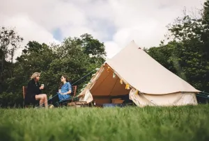 4m Bell Tent 285gsm 100% Natural Canvas | StoveMate