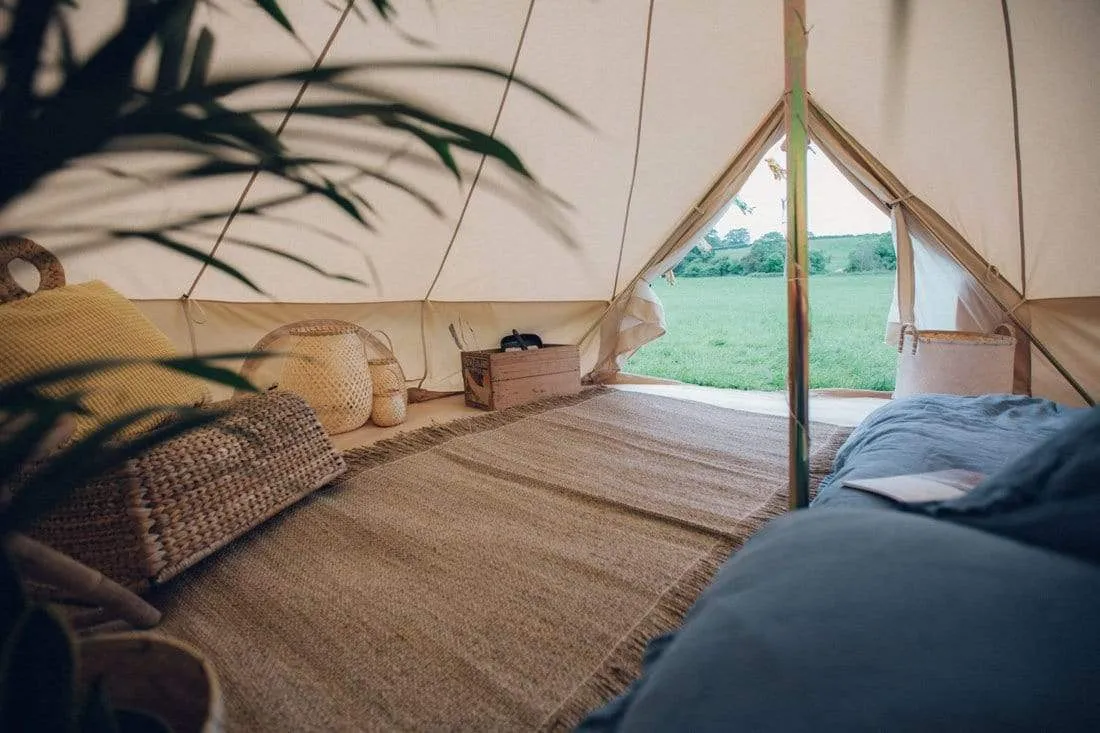 4m Bell Tent 285gsm 100% Natural Canvas | StoveMate