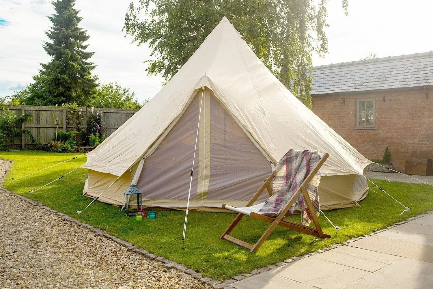 4m Bell Tent 285gsm 100% Natural Canvas | StoveMate