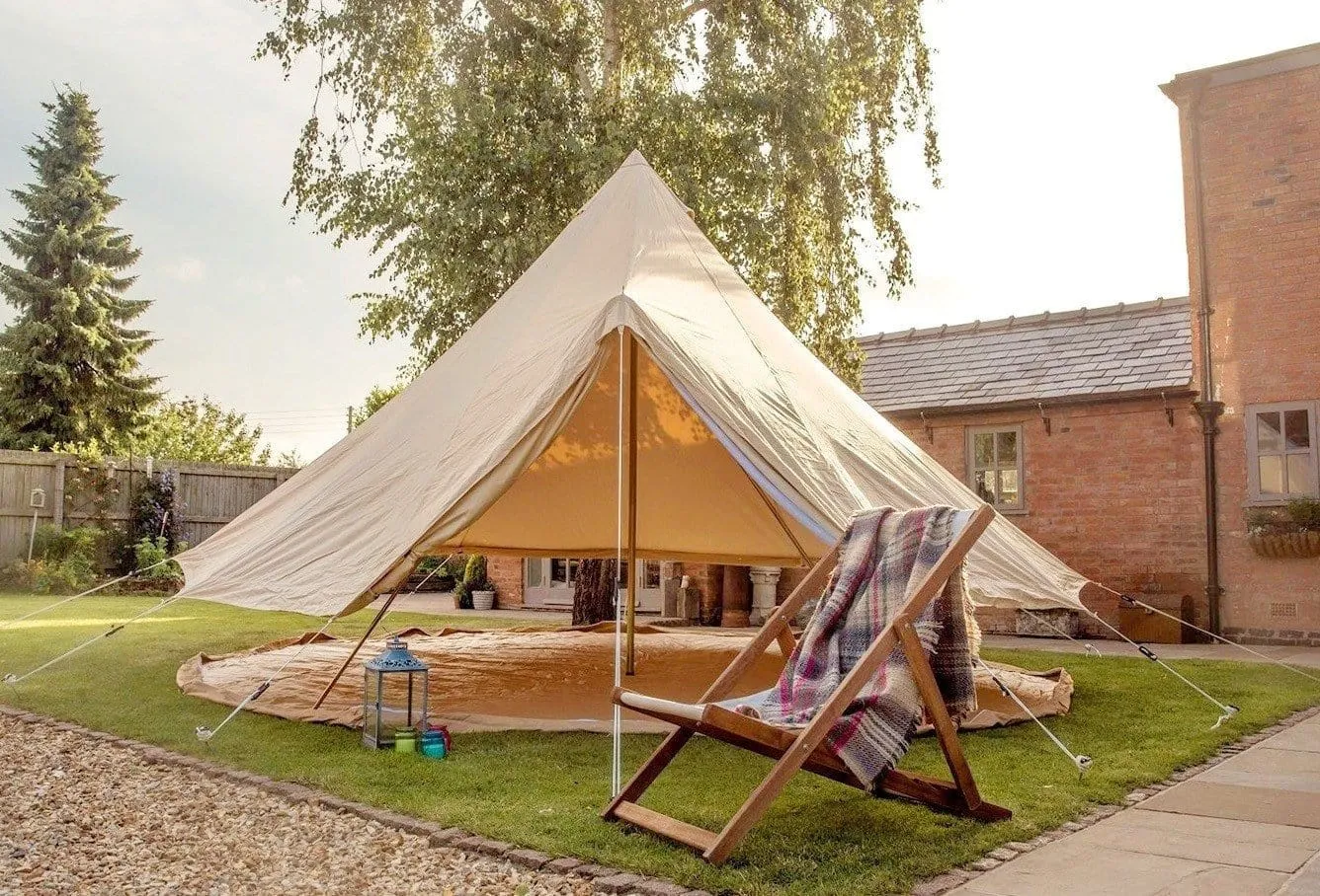 4m Bell Tent 285gsm 100% Natural Canvas | StoveMate