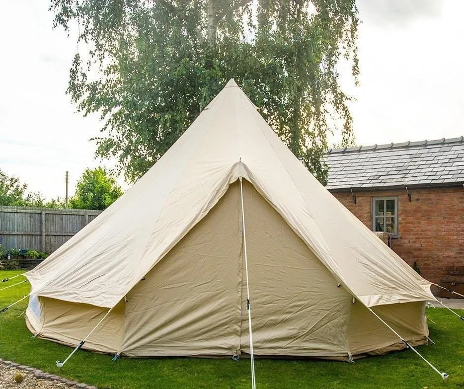 4m Bell Tent 285gsm 100% Natural Canvas | StoveMate