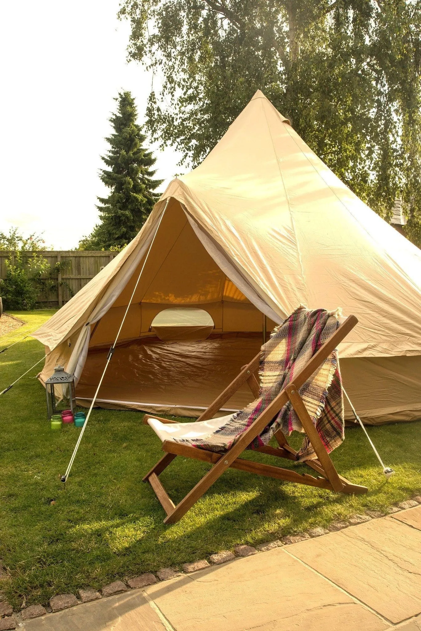 4m Bell Tent 285gsm 100% Natural Canvas | StoveMate