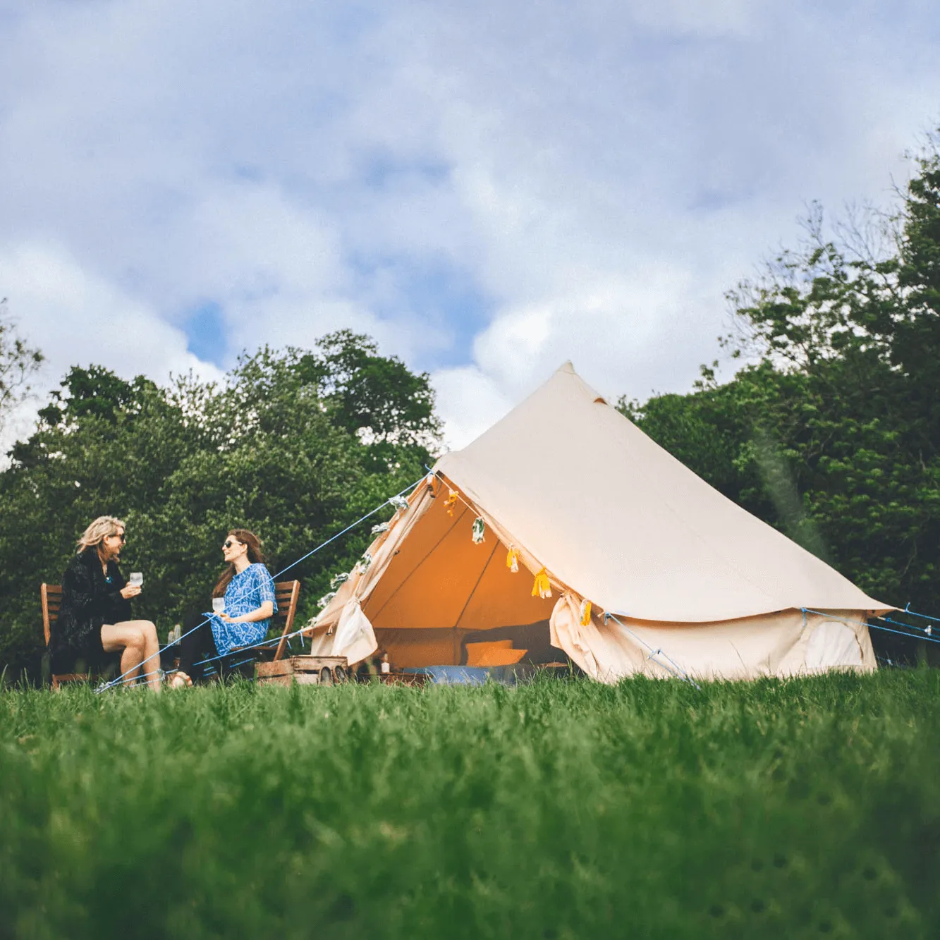 4m Bell Tent 285gsm 100% Natural Canvas