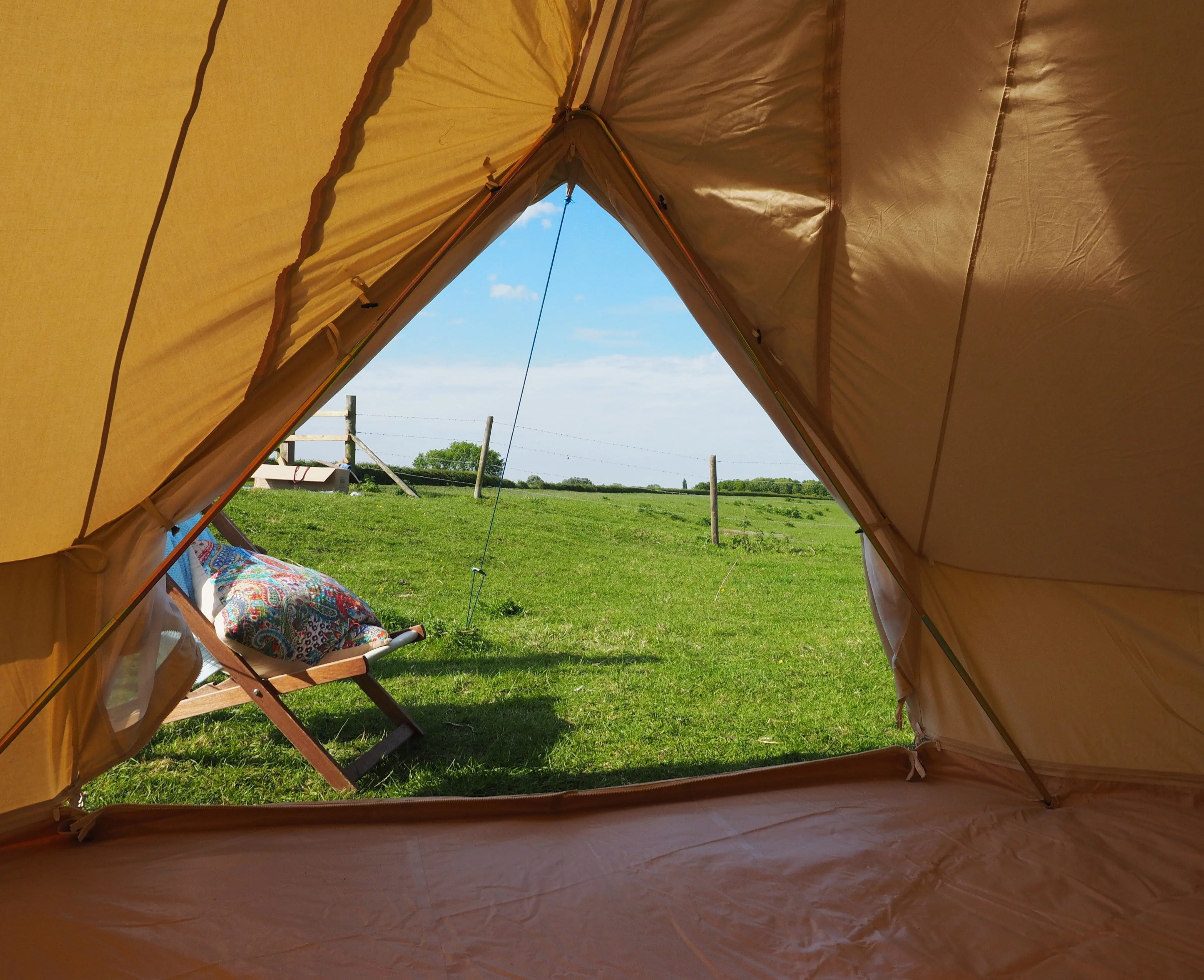 5m Bell Tent 'Stargazer' 285gsm 100% Natural Canvas