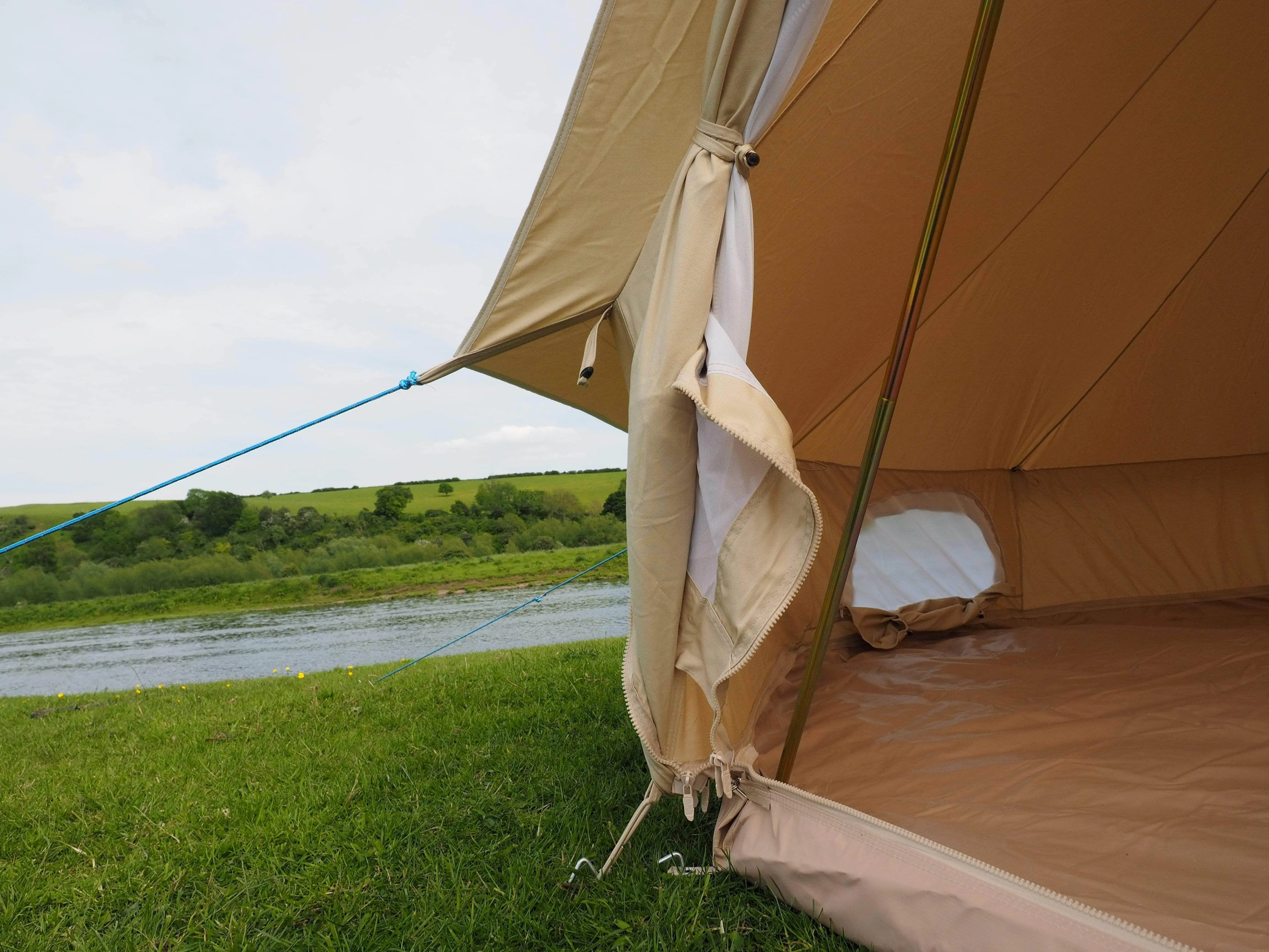 5m Bell Tent 'Stargazer' 285gsm 100% Natural Canvas