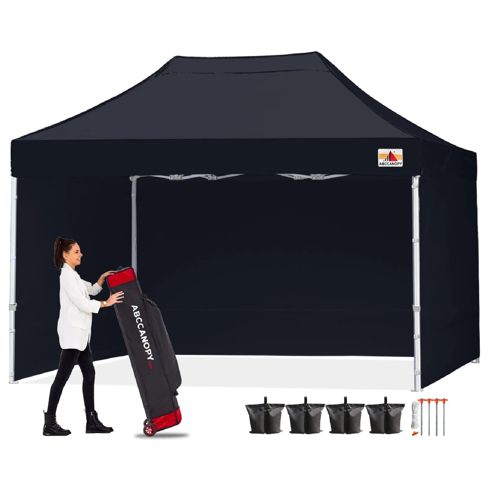 ABCCANOPY S1 Commercial Pop Up 8x8/8x12/8x16 Canopy Tent with Sidewalls