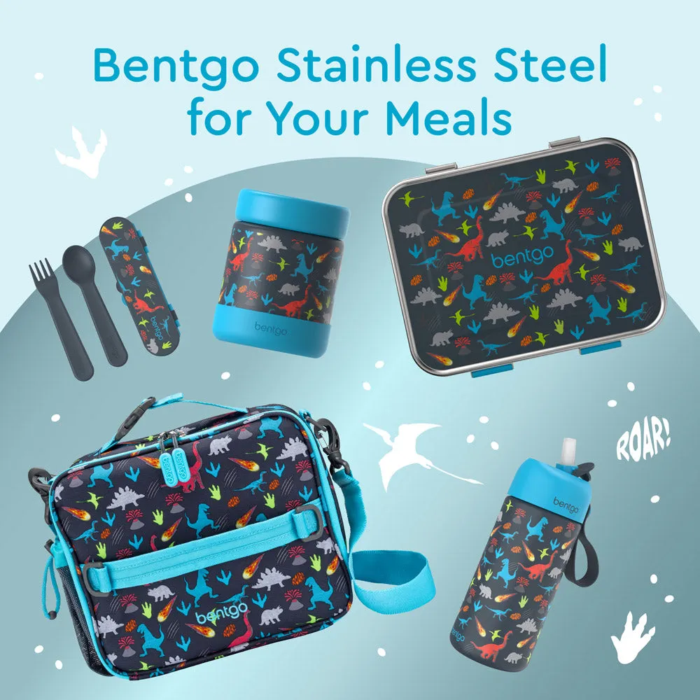 Bentgo Kids Stainless Steel Insulated Leak-Proof Water Bottle - Durable, Travel-Friendly, Spill-Resistant Flask for School and Outdoor Adventures