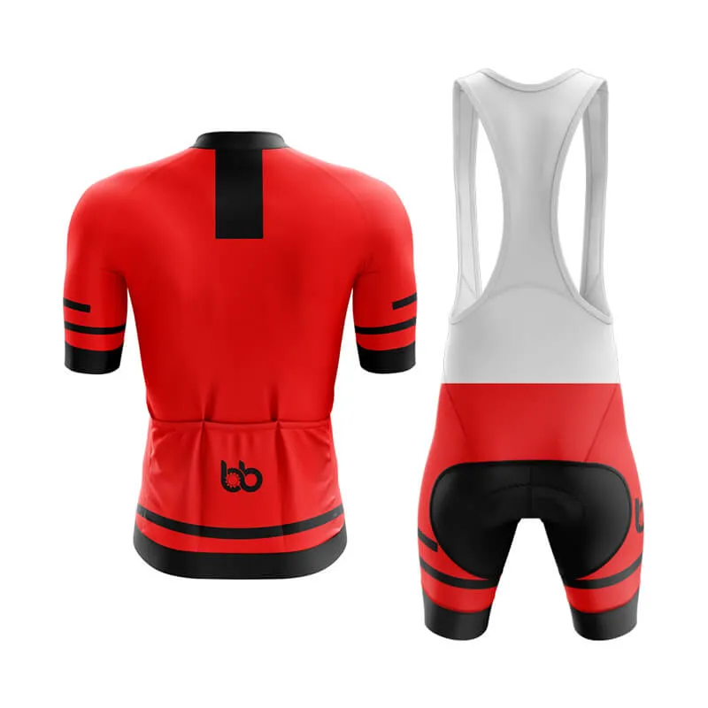 Bicycle Booth Outline (Red) Aero Cycling Kit