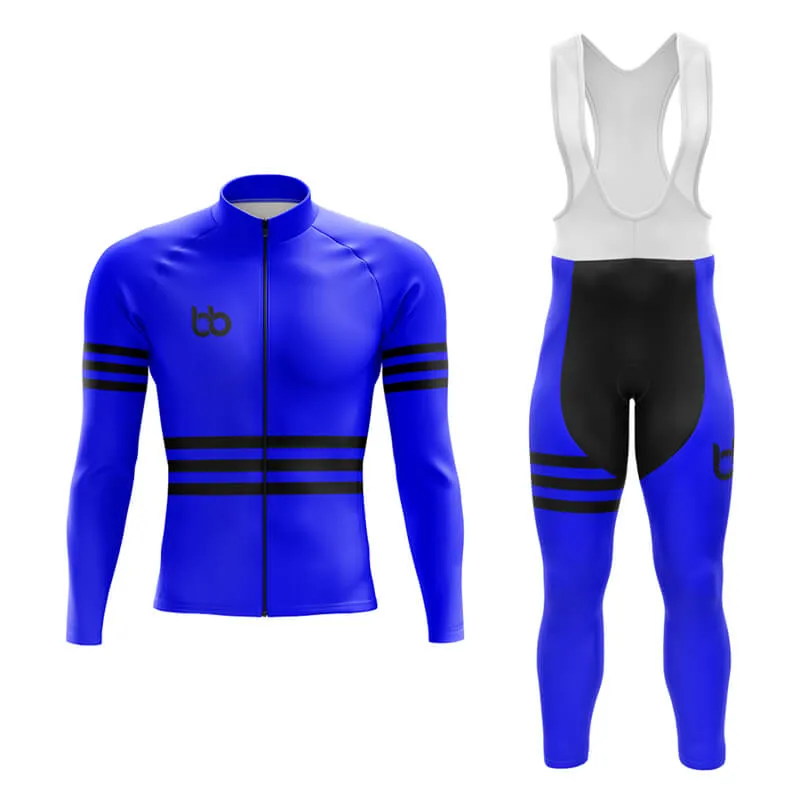 Bicycle Booth Stripes (Blue) Aero Cycling Kit