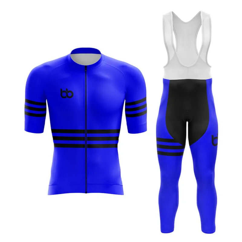 Bicycle Booth Stripes (Blue) Aero Cycling Kit