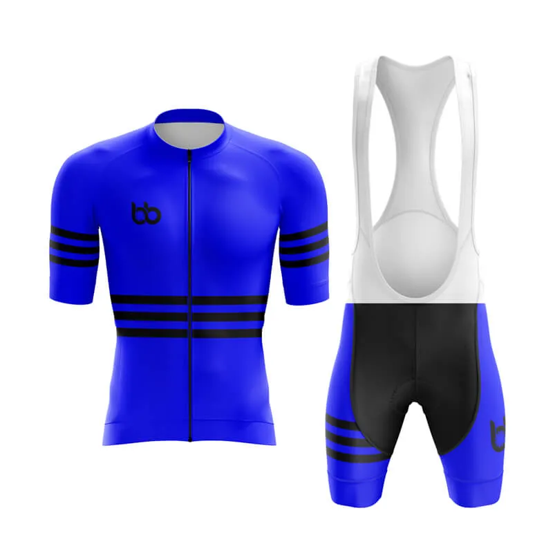 Bicycle Booth Stripes (Blue) Aero Cycling Kit