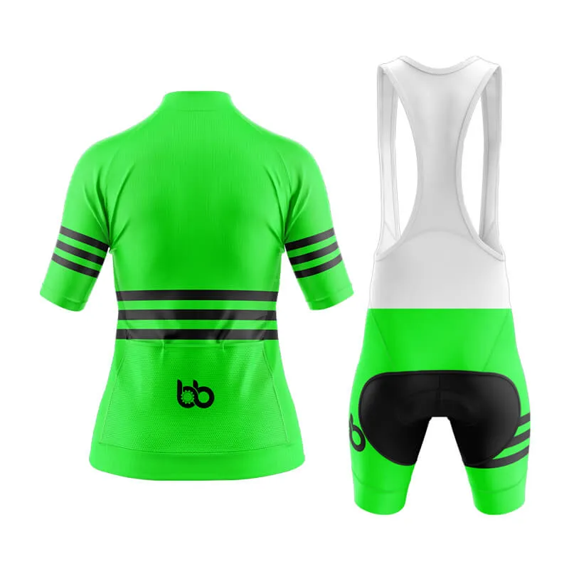 Bicycle Booth Stripes (Green) Aero Cycling Kit