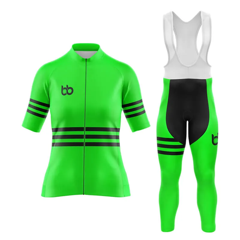 Bicycle Booth Stripes (Green) Aero Cycling Kit