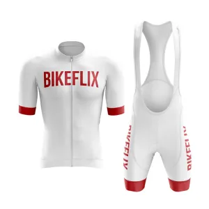 Bikeflix Aero Cycling Kit (V2) (White)