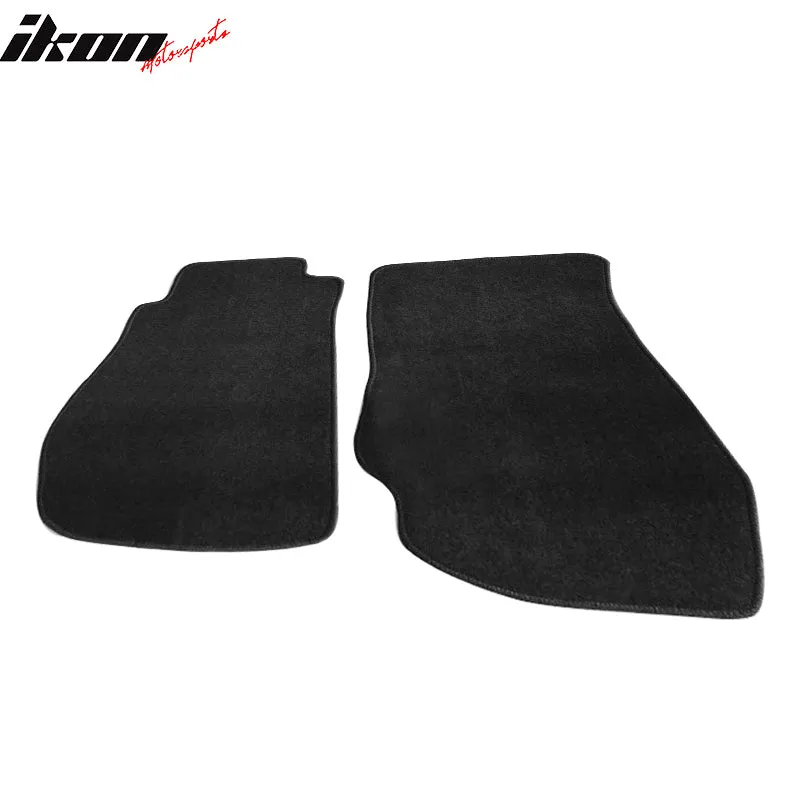 Car Floor Mat for 2003-2009 Nissan 350Z Black Carpet 2PC Nylon