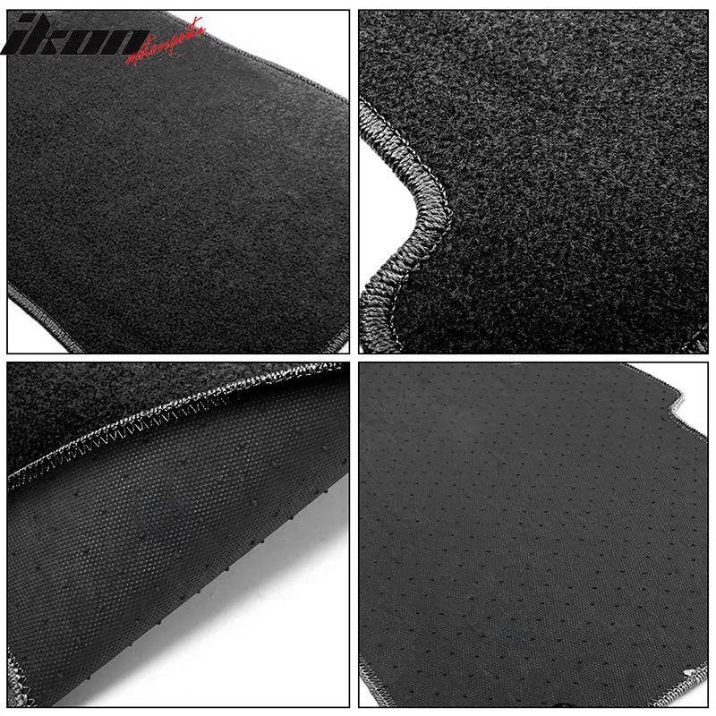 Car Floor Mat for 2003-2009 Nissan 350Z Black Carpet 2PC Nylon