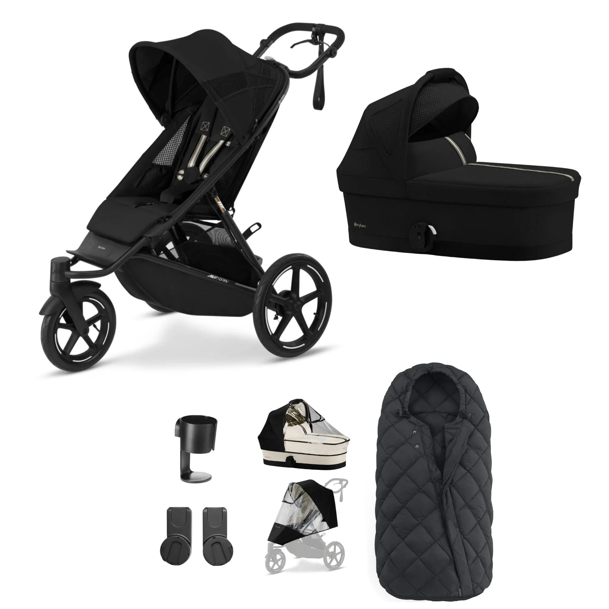 Cybex Avi Spin Essential Kit - Moon Black