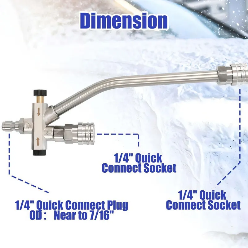 Enhance Your Car Washing Experience - SAKER® Foam Cannon Dual Connector Accessory