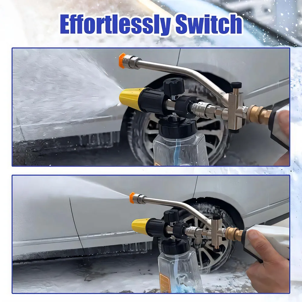 Enhance Your Car Washing Experience - SAKER® Foam Cannon Dual Connector Accessory