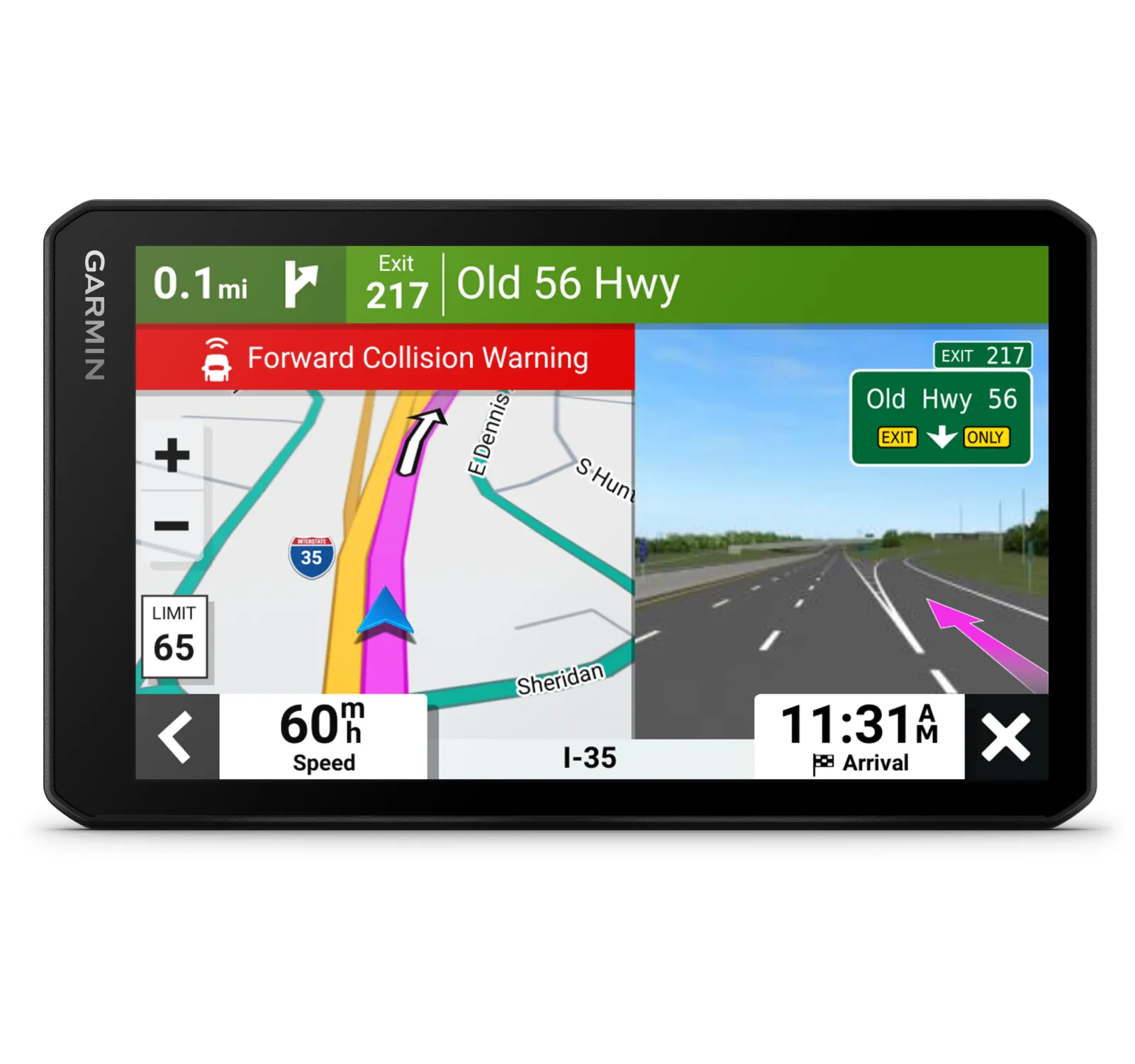 Garmin DriveCam 76, Large, Easy-to-Read 7” GPS car Navigator