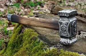 Handforged Nordic Blacksmith Hammer 'Runesmith'