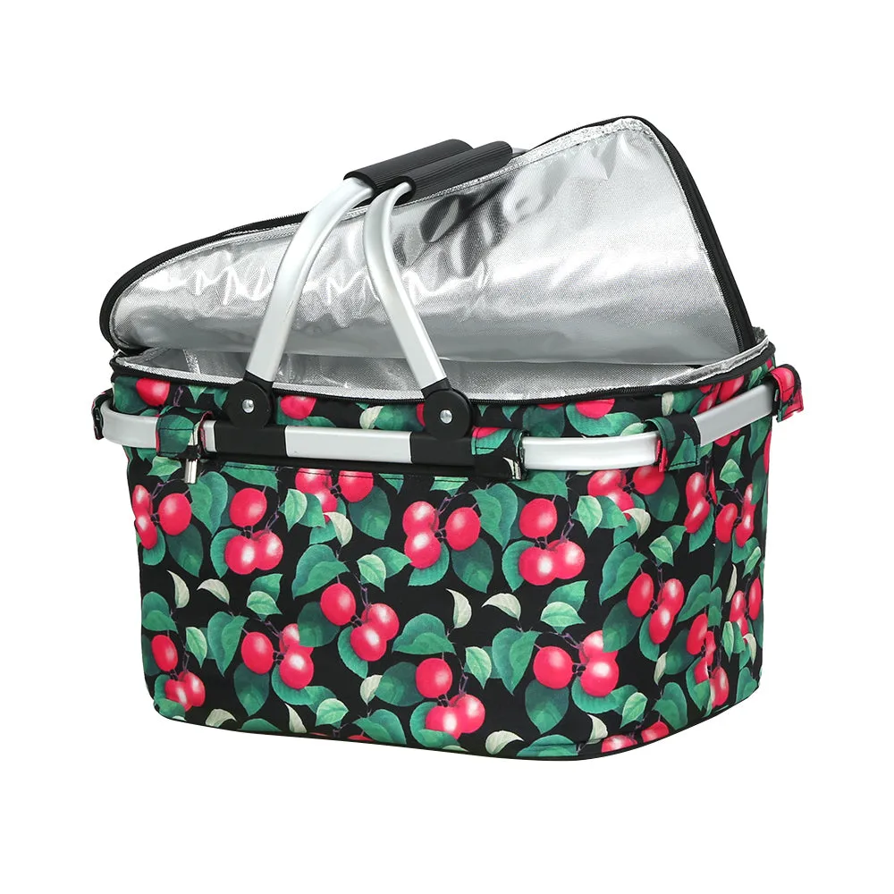 Insulated Folding Picnic Basket, 30kg Load, Alfresco