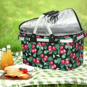 Insulated Folding Picnic Basket, 30kg Load, Alfresco