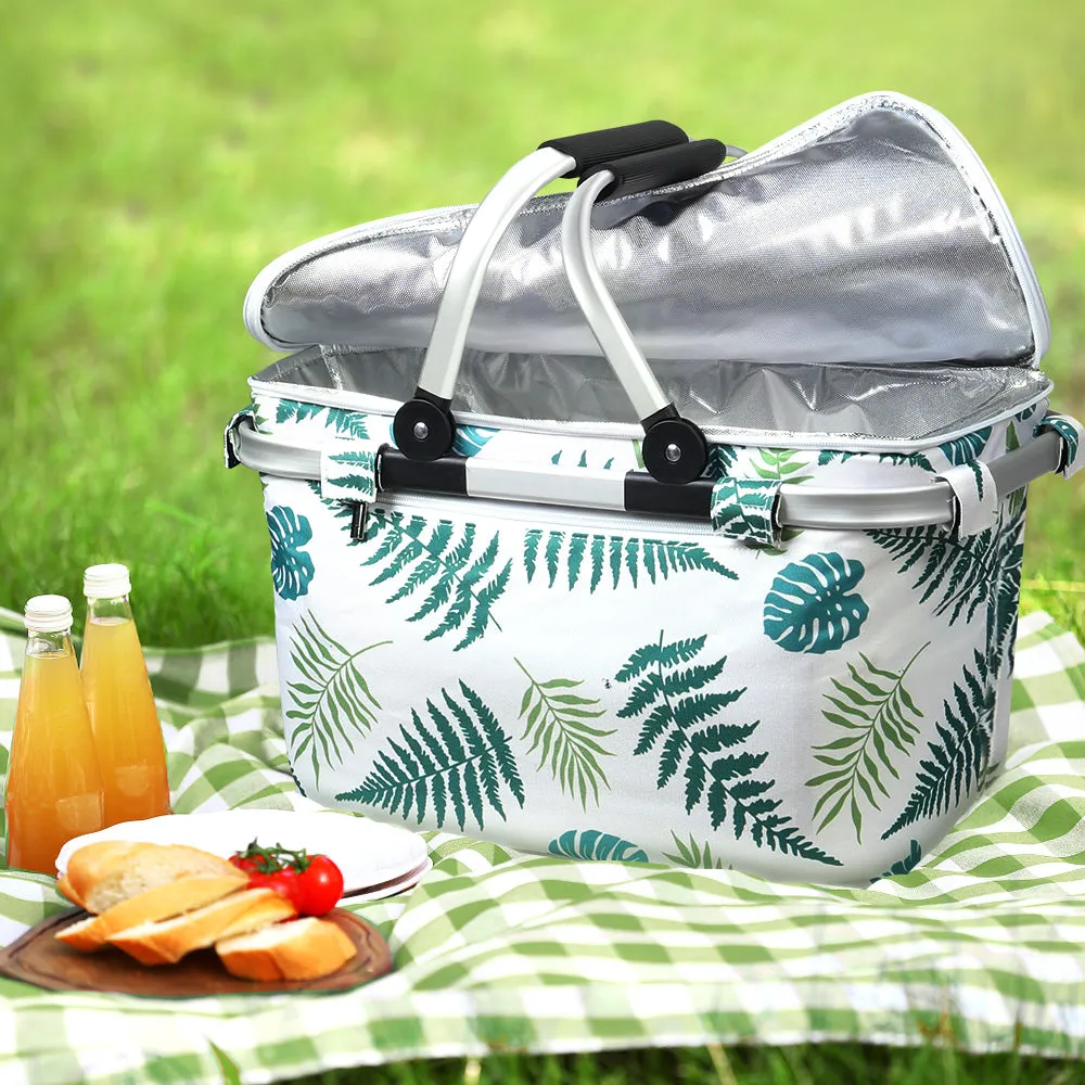 Insulated Folding Picnic Basket 30kg Max Load - Alfresco