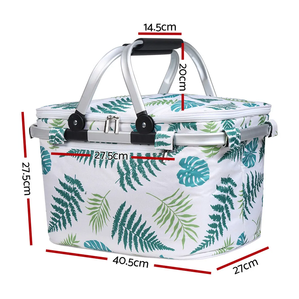 Insulated Folding Picnic Basket 30kg Max Load - Alfresco