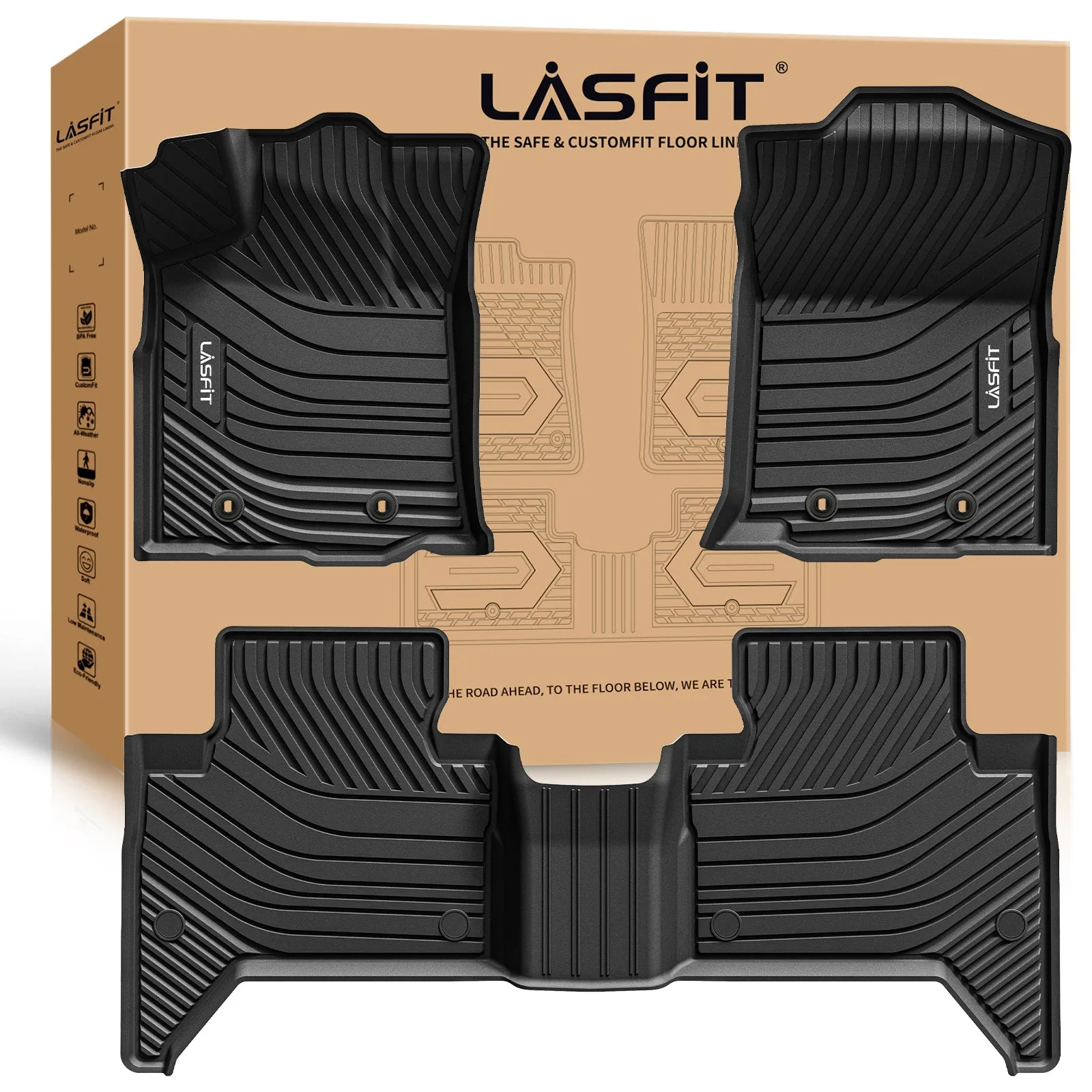 Lasfit Floor Mats for Toyota Tacoma (2016-2023)