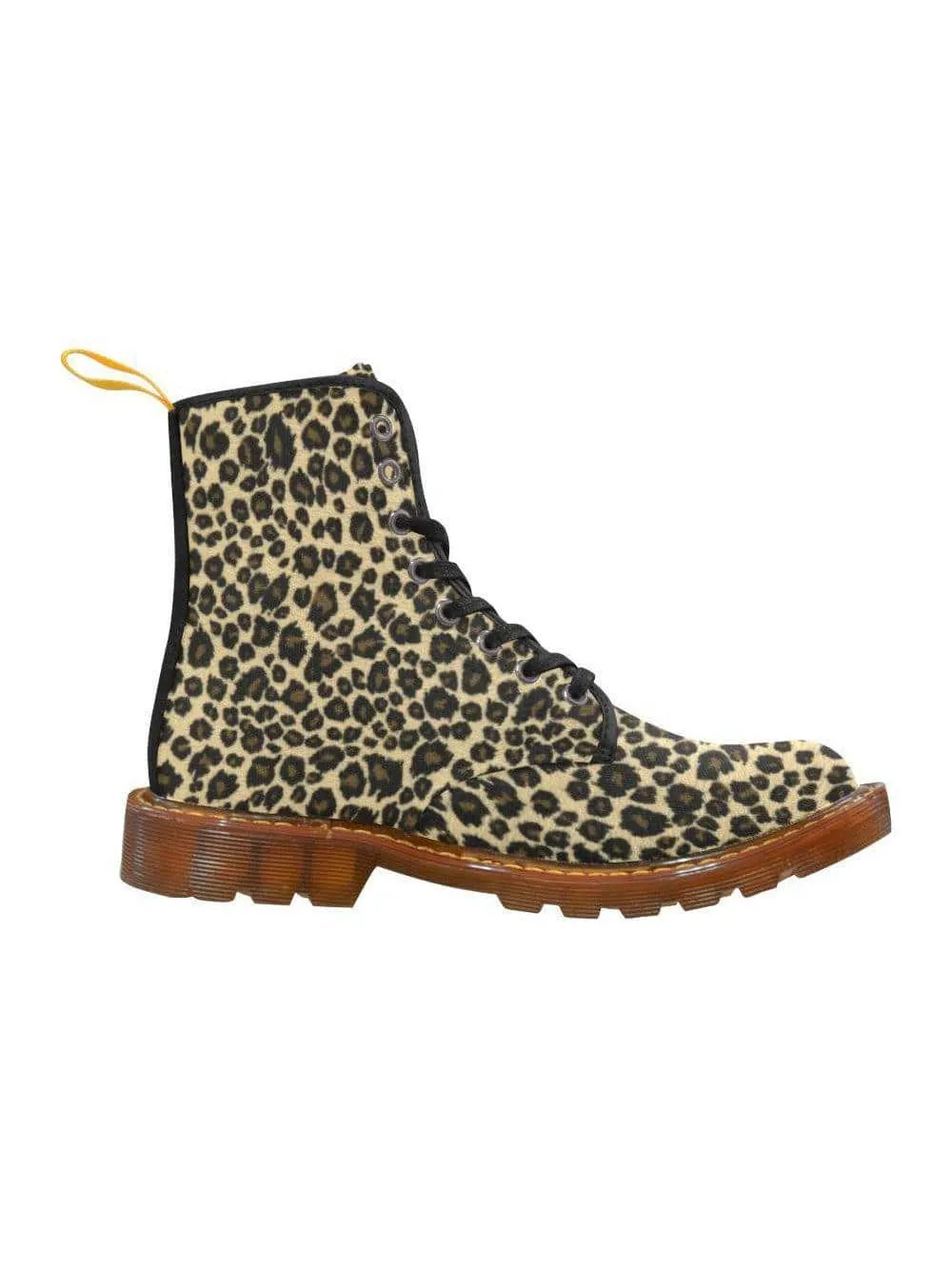 Leopard Print Women's Lace Up Combat Boots [IN STOCK]