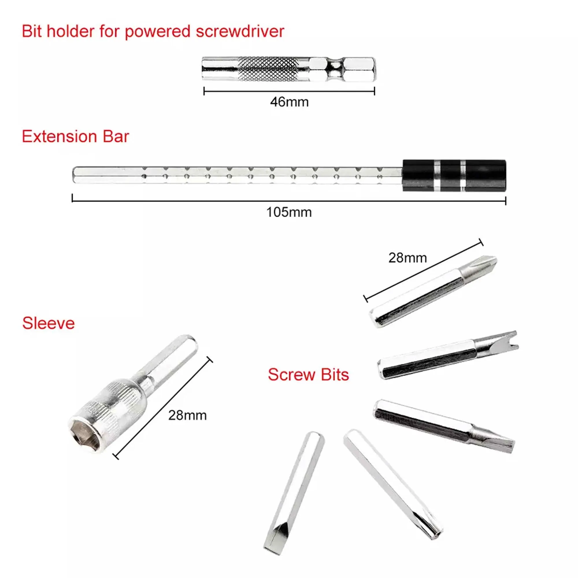 Multi-Purpose Precision Screwdriver S2 Bit Set 115pcs