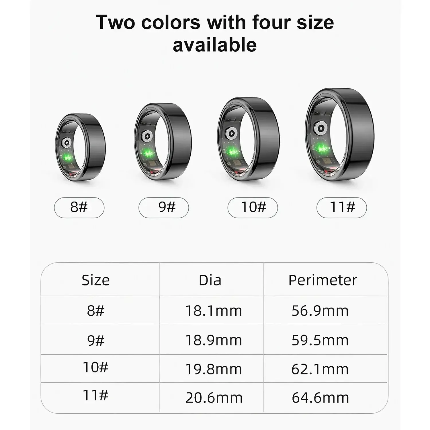 New R02 Smart Ring IP68 Waterproof Blood Pressure Oxygen Sleep Heart