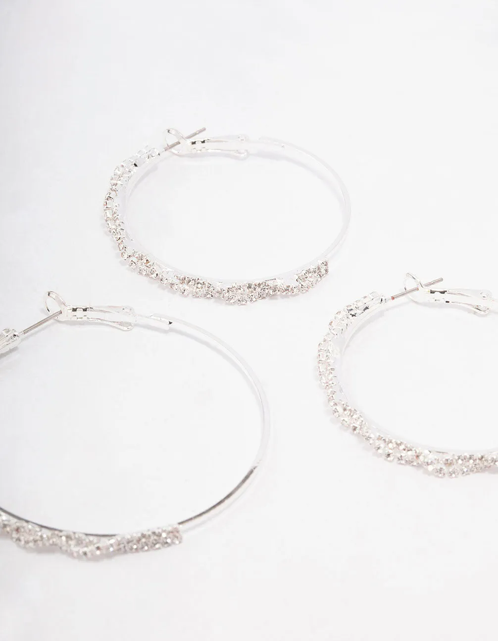 Silver Twisted Hoop Earring 3-Pack