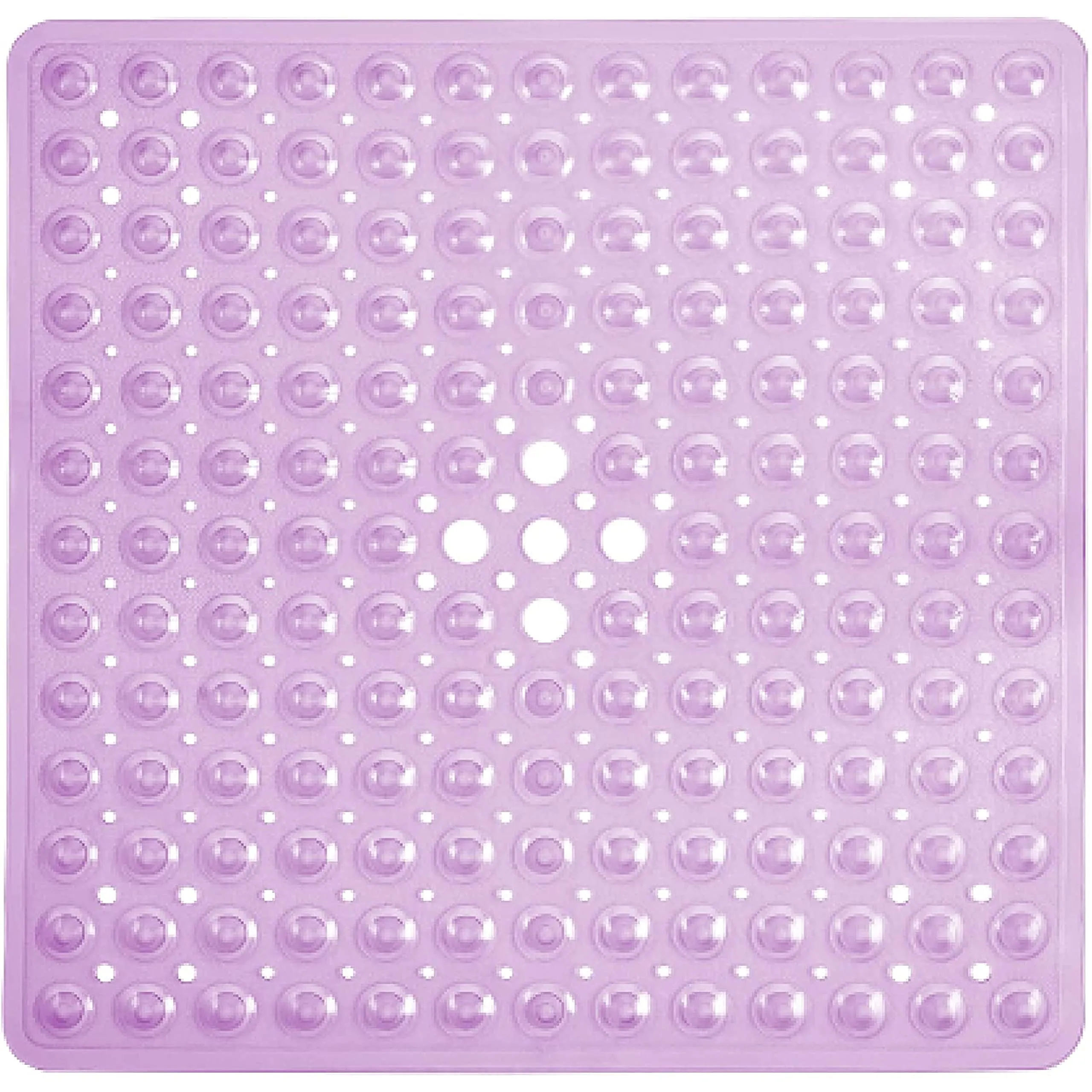 Tranquil Beauty Square Purple Shower Mat 53x53cm/21x21in  Non-Slip, Machine-Wash