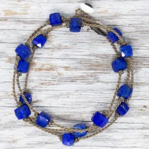 Wrap-1306-Lapis Lazuli Cube Petite